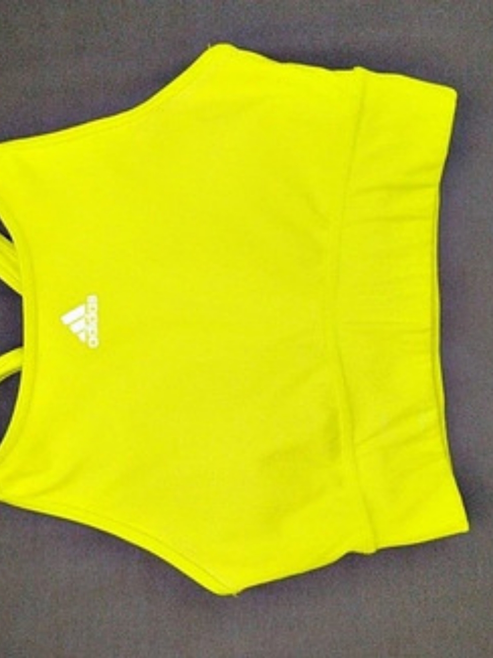 adidas Yellow Athletic High neck sports bra